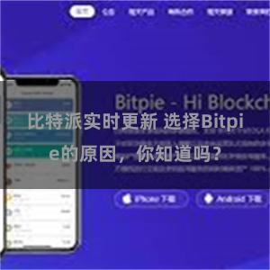 比特派实时更新 选择Bitpie的原因，你知道吗？