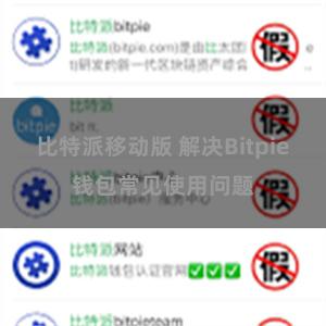 比特派移动版 解决Bitpie钱包常见使用问题