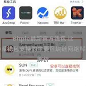 Bitpie最新官方钱包 比特派钱包支持的主要区块链网络解析